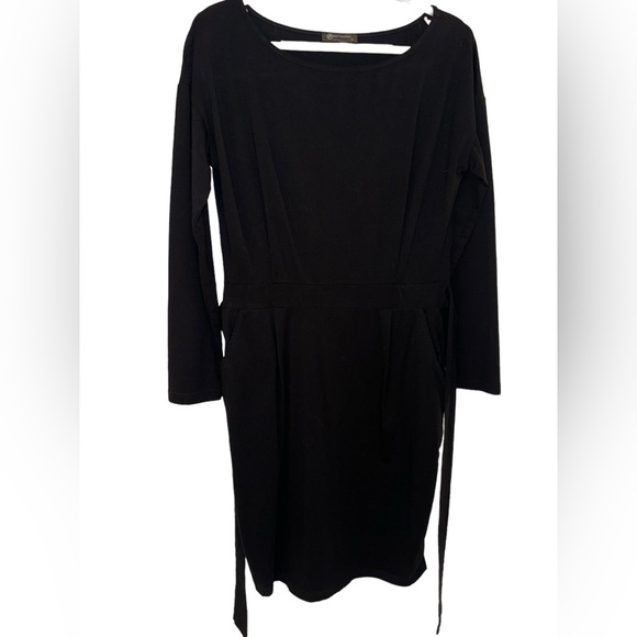 Women’s PrettyGarden Maternity Black Long Sleeve Round Neck Mini Dress. Size L. - Picture 7 of 16